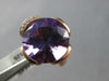 EXTRA LARGE 9.8CT DIAMOND & AAA AMETHYST 14KT ROSE GOLD 3D FLOWER ROSE LOVE RING