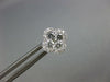 ESTATE .75CT DIAMOND 18KT WHITE GOLD ROUND INVISIBLE 4 LEAF CLOVER STUD EARRINGS