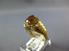 ESTATE 1.04CT DIAMOND & AAA CITRINE 14K YELLOW GOLD OVAL CLASSIC FRIENDSHIP RING