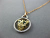 .22CT DIAMOND & ENAMEL 14KT YELLOW & ROSE GOLD HAPPY PANTHER FLOATING PENDANT