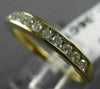 ESTATE .36CT DIAMOND 14K YELLOW GOLD 3D CLASSIC CHANNEL ANNIVERSARY RING #21683