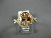 ESTATE LARGE 2.90CT DIAMOND & AAA MORGANITE 14KT ROSE GOLD OVAL ENGAGEMENT RING