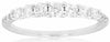 ESTATE .50CT DIAMOND 14K WHITE GOLD 7 STONE PRONG SEMI ETERNITY ANNIVERSARY RING