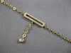ESTATE .18CT DIAMOND 14KT YELLOW GOLD 3D RECTANGULAR CHANDELIER FUN BRACELET