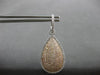 LARGE 2.54CT WIHTE & PINK DIAMOND 18KT WHITE & ROSE GOLD TEAR DROP HALO EARRINGS
