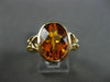 ESTATE 5.0CT AAA EXTRA FACET CITRINE 14KT YELLOW GOLD 3D SOLITAIRE FUN RING