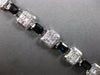 EXTRA LARGE 14.84CT DIAMOND & AAA SAPPHIRE 18KT WHITE GOLD 3D INVISIBLE BRACELET