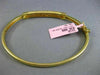 ESTATE 1.15CT DIAMOND 14KT YELLOW GOLD 3D CLASSIC MULTI ROW PAVE BANGLE BRACELET