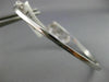 ESTATE .10CT DIAMOND 14KT WHITE GOLD PAST PRESENT FUTURE FLOWER BANGLE BRACELET
