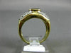 WIDE 1.45CT DIAMOND & AAA OVAL SAPPHIRE 14K YELLOW GOLD 3D BEZEL ENGAGEMENT RING