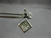 ANTIQUE .50CT DIAMOND 14K WHITE GOLD STAR CLUSTER FRIENDSHIP STUD EARRINGS #5272