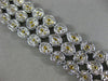 LARGE 20.24CT WHITE & FANCY YELLOW DIAMOND 18KT TWO TONE GOLD 3D TENNIS BRACELET