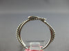 0.03CT DIAMOND 14KT WHITE GOLD CLASSIC SOLITAIRE LOVE KNOT CRISS CROSS FUN RING