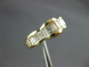 WIDE 1.20CT DIAMOND 14KT YELLOW GOLD 3D BAGUETTE CHANNEL ANNIVERSARY RING #27135