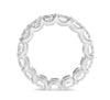 ESTATE LARGE 6.07CT DIAMOND PLATINUM 3D CLASSIC ROUND ETERNITY ANNIVERSARY RING