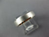ESTATE 14KT WHITE GOLD MATTE & SHINY COMFORT FIT WEDDING ANNIVERSARY RING #27064