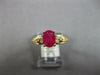 1.06CT DIAMOND & AAA RUBY 14KT YELLOW GOLD OVAL & ROUND FRIENDSHIP PROMISE RING
