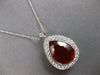 EXTRA LARGE 6.11CT DIAMOND & AAA FIRE OPAL 14KT YELLOW GOLD TEAR DROP NECKLACE