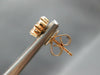 ESTATE .56CT DIAMOND 18K ROSE GOLD 3D ROUND CLASSIC CLUSTER FLOWER STUD EARRINGS