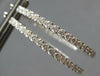 LARGE 1.76CT DIAMOND 18KT WHITE GOLD 3D ROUND INSIDE OUT HOOP HANGING EARRINGS