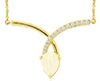 .84CT DIAMOND & AAA OPAL 14KT YELLOW GOLD PEAR SHAPE & ROUND INFINITY NECKLACE