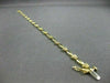 ANTIQUE .35CT DIAMOND 14KT YELLOW GOLD DAISY FLOWER BRACELET BEAUTIFUL #10118