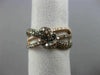 EFFY 1.50CT WHITE & CHOCOLATE FANCY DIAMOND 14KT ROSE GOLD 3D LOVE KNOT RING