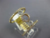 ESTATE LARGE .67CT DIAMOND 18KT TRI COLOR GOLD 3D TRIPLE CIRCLE OF LIFE FUN RING