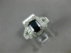 1.30CT DIAMOND & AAA SAPPHIRE 14KT WHITE GOLD 3D HALO FILIGREE ENGAGEMENT RING