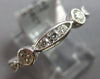 1.06CT DIAMOND 18KT WHITE GOLD ROUND FILIGREE ETERNITY WEDDING ANNIVERSARY RING