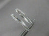 ESTATE .88CTW DIAMOND SHARED PRONG 16MM 14K WHITE GOLD FRONT HOOP EARRINGS 20985