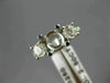 ESTATE .98CT DIAMOND 14KT WHITE GOLD 3D ROUND SEMI MOUNT ENGAGEMENT RING #21433