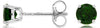 ESTATE 1.10CT AAA RUSSALITE 14KT WHITE GOLD CLASSIC ROUND 4 PRONG STUD EARRINGS