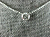 ESTATE .73CT DIAMOND 14KT WHITE GOLD ROUND CLASSIC SOLITAIRE BEZEL PENDANT #1593