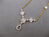 LARGE 1.87CT DIAMOND 14KT YELLOW GOLD 3D ROUND & BAGUETTE BY THE YARD NECKLACE