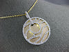 ESTATE 1.60CT DIAMOND 18KT WHITE & YELLOW GOLD CIRCULAR MULTI WAVE FUN NECKLACE