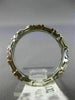 ANTIQUE .72CT DIAMOND 14KT WHITE GOLD 3D ETERNITY WEDDING ANNIVERSARY RING #2590