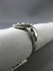 ANTIQUE LARGE .16CT DIAMOND 14KT WHITE GOLD OPEN HEART LOVE COCKTAIL RING #17582
