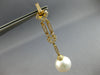 LARGE .69CT DIAMOND & AAA SOUTH SEA PEARL 18KT YELLOW GOLD MULTI SHAPE EARRINGS