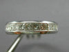 ESTATE WIDE 2.90CT PRINCESS CUT DIAMOND 14KT WHITE GOLD 3D ETERNITY RING #22375
