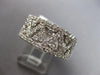 WIDE 2.55CT DIAMOND 18KT WHITE GOLD TRIANGULAR ETERNITY WEDDING ANNIVERSARY RING
