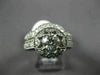 ESTATE LARGE 2.06CT DIAMOND 18KT GOLD & PLATINUM 3D WEDDING ENGAGEMENT RING SET