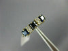 ESTATE .48CT DIAMOND & AAA SAPPHIRE 14KT YELLOW GOLD 3D THREE STONE RING #22136