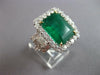 EXTRA LARGE 9.51CT DIAMOND & AAA EMERALD 18KT 2 TONE GOLD FILIGREE COCKTAIL RING