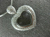 ANTIQUE 2.20CT DIAMOND 18KT WHITE GOLD 3D CLASSIC OPEN HEART PAVE PENDANT #1082