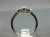 .64CT DIAMOND 14KT WHITE GOLD 3 STONE PAST PRESENT FUTURE ENGAGEMENT RING #1569