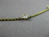 ESTATE 1.68CT DIAMOND 14K YELLOW GOLD 12 STONE DIAMOND BY THE YARD NECKLACE 1913