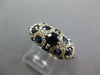 2.37CT DIAMOND & AAA SAPPHIRE 14K WHITE GOLD MULTI CIRCULAR ANNIVERSARY FUN RING