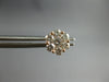 1.04CT DIAMOND 14KT ROSE GOLD 3D CLASSIC FLOWER ROUND INVISIBLE STUD EARRINGS