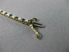 ESTATE 1.35CT DIAMOND & AAA SAPPHIRE 14K W&Y GOLD SQUARE TENNIS BRACELET 22378